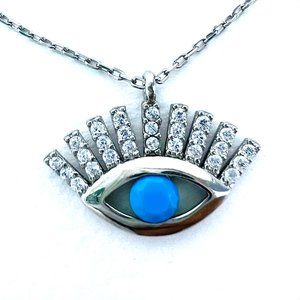 Pietra Harmony/925 Silver Sterling ,Turquase stone ,Zircone stone